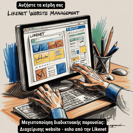 Διαχείριση ιστοσελίδας - eshop για κέρδη - Likenet μεγιστοποίηση διαδικτυακής παρουσίας