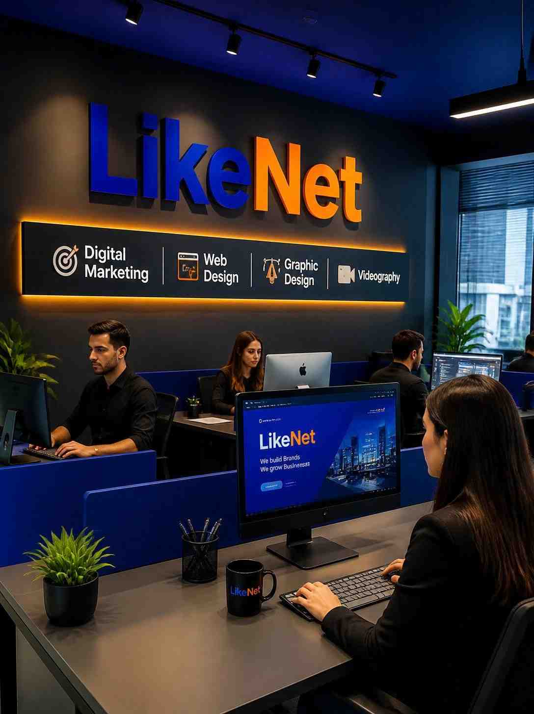 Κατασκευή ιστοσελίδων - Digital Marketing - Graphic Design - Videography - LikeNet σημαίνει ανάπτυξη